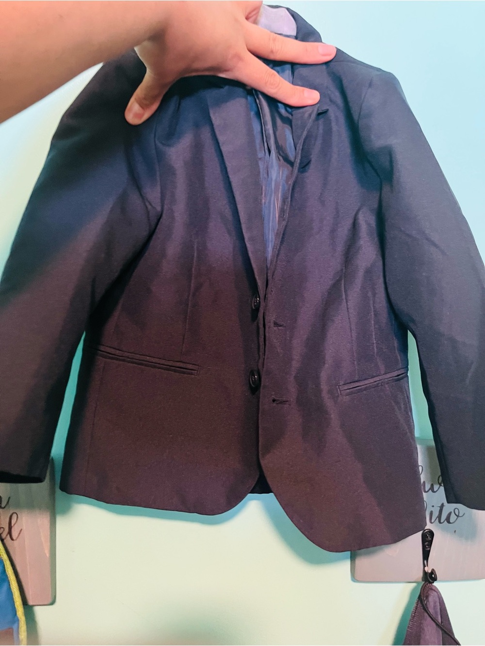 H&M Navy boy set Tailored Blazer - Two-Button and formal pants